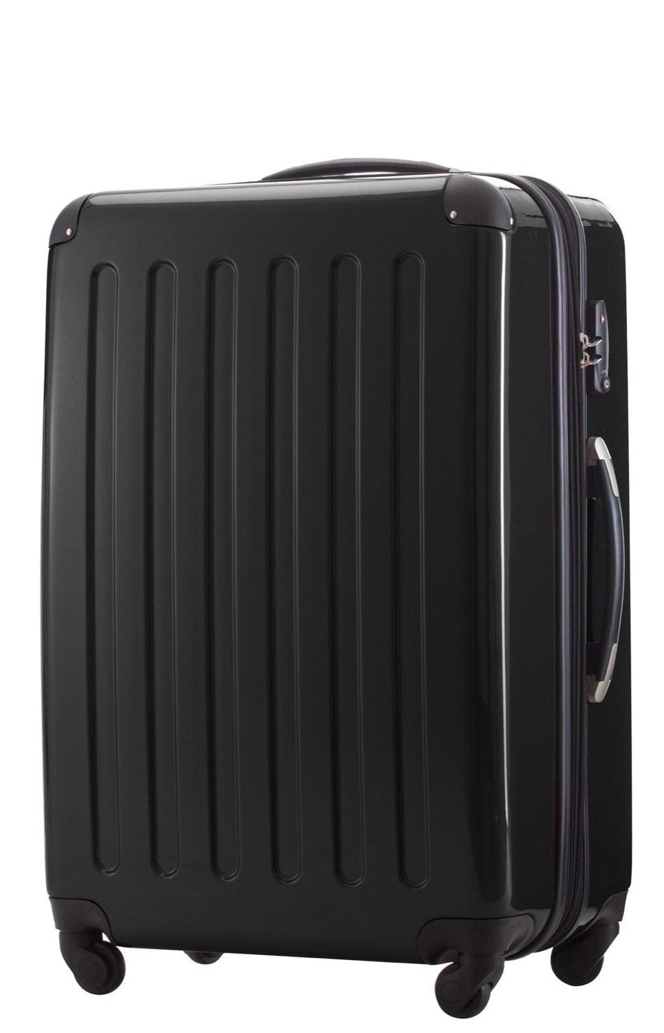 Hauptstadtkoffer Alex Expandable Hard Shell Suitcase 75 cm (119 L) with TSA Lock, Durable Travel Trolley with 4 Double Wheels, Black