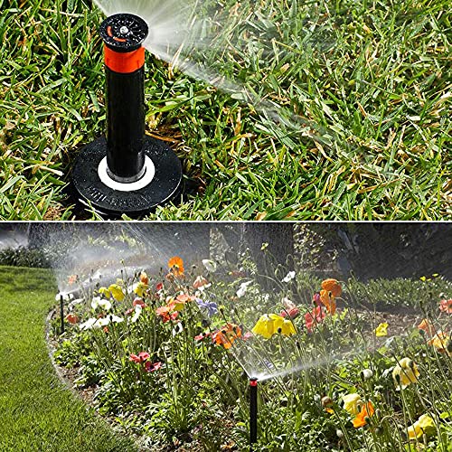 Replacement Popup Sprinkler Heads, 16PCS Red Adjustable Sprinkler