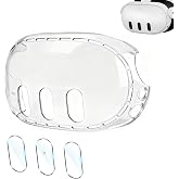 Upgraded Lens Protector Cover for Meta Quest 3, Plastic Hard Protective Shell Cover for Oculus Quest 3, Accessories for Quest 3 - Frosted Clear