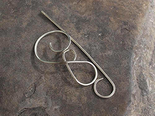 Silver Celtic Hair Clip Shawl Pins Metal Hair Jewelry Hair Slide Hair Barrette Hair Fork Hair Stick Scarf Pin Brooches women gift.