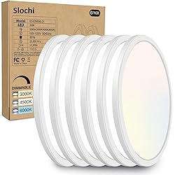 6PACK LED Flush Mount Ceiling Light Fixture, 12Inch