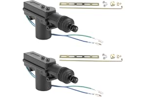 Sandfren Car Power Door Lock Actuator, 2PCS 12V 2 Wire Heavy Duty Central Automotive Locking System Actuator Kit, Vehicle Replacement Accessories, Universal for SUV Sedan Trucks