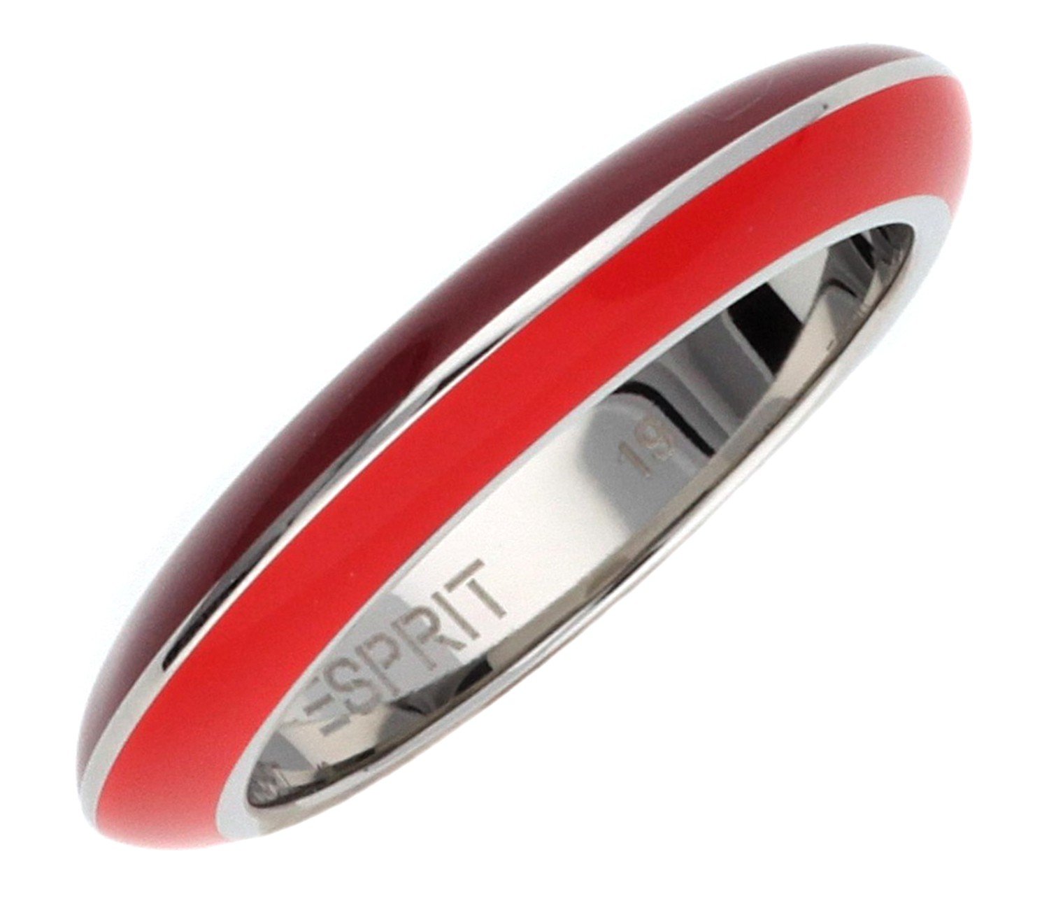 Esprit Women Ring stainless steel red/bordeaux Marin 68 Mix ESRG11564G, ring size:53 (16.9)