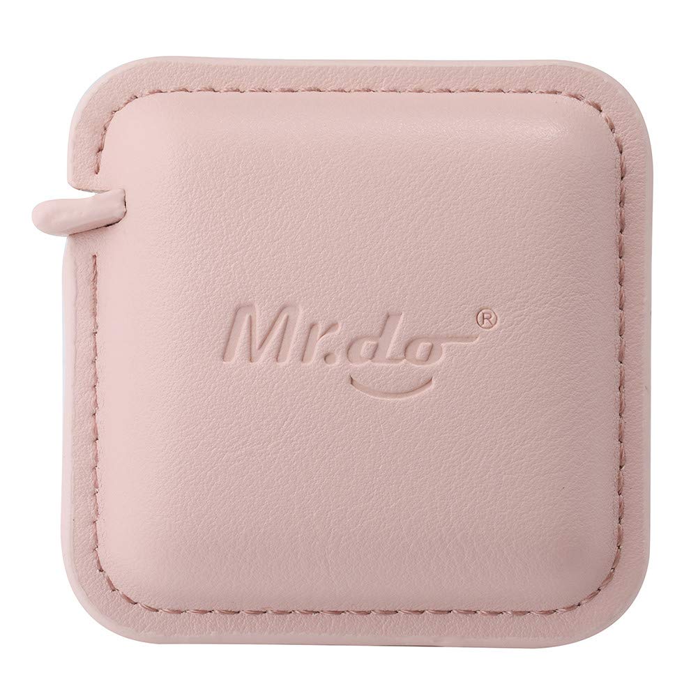 Mr.do Tape Measure for Body Measuring Tape Sewing Cloth Tailor 200 cm / 79 Inch Retractable PU Leather Pink