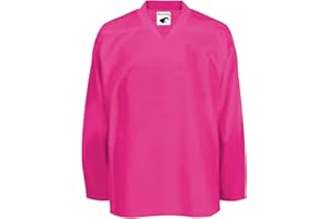 PEAR SOX Pearsox Mesh Polyester Hockey Jersey for Men's - Ice Hockey Athletic Plain Sports Jersey with Pullover Closure, Long Sleeves