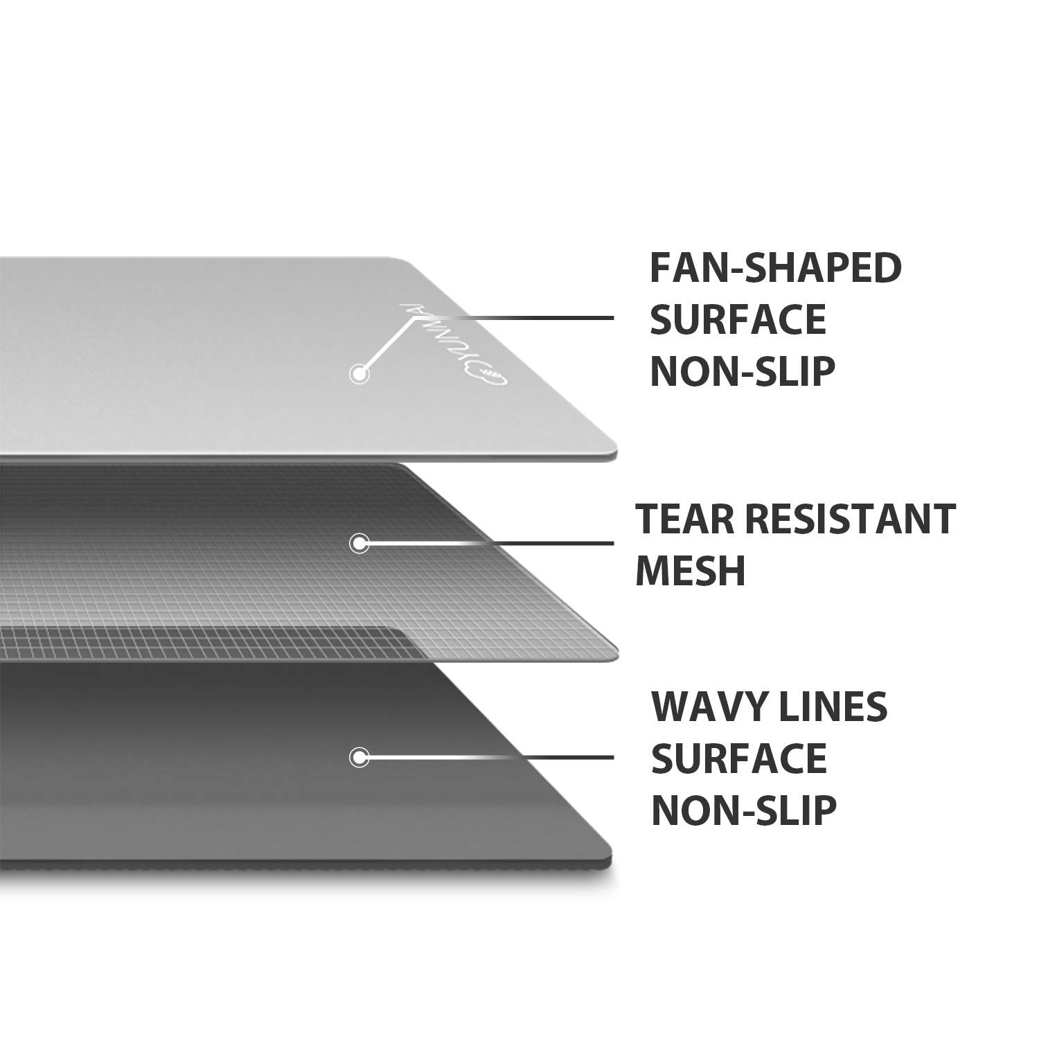 YUNMAI Premium Yoga Mat Thick with Dual-Layer, ¼-Inch Thickness 6mm, Eco-TPE Material, 100% PVC-Free, Yoga Mats for home, Yoga Mats thick Non Slip with Yoga Mat Bag, Gray