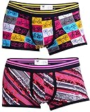 Godsen Men's 2-pack Sexy Boxer Briefs Stretchable Cotton Underwear