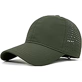 Taidor Quick Dry Baseball Cap Curved Brim Hat Laser Cut Mesh-Back Cap