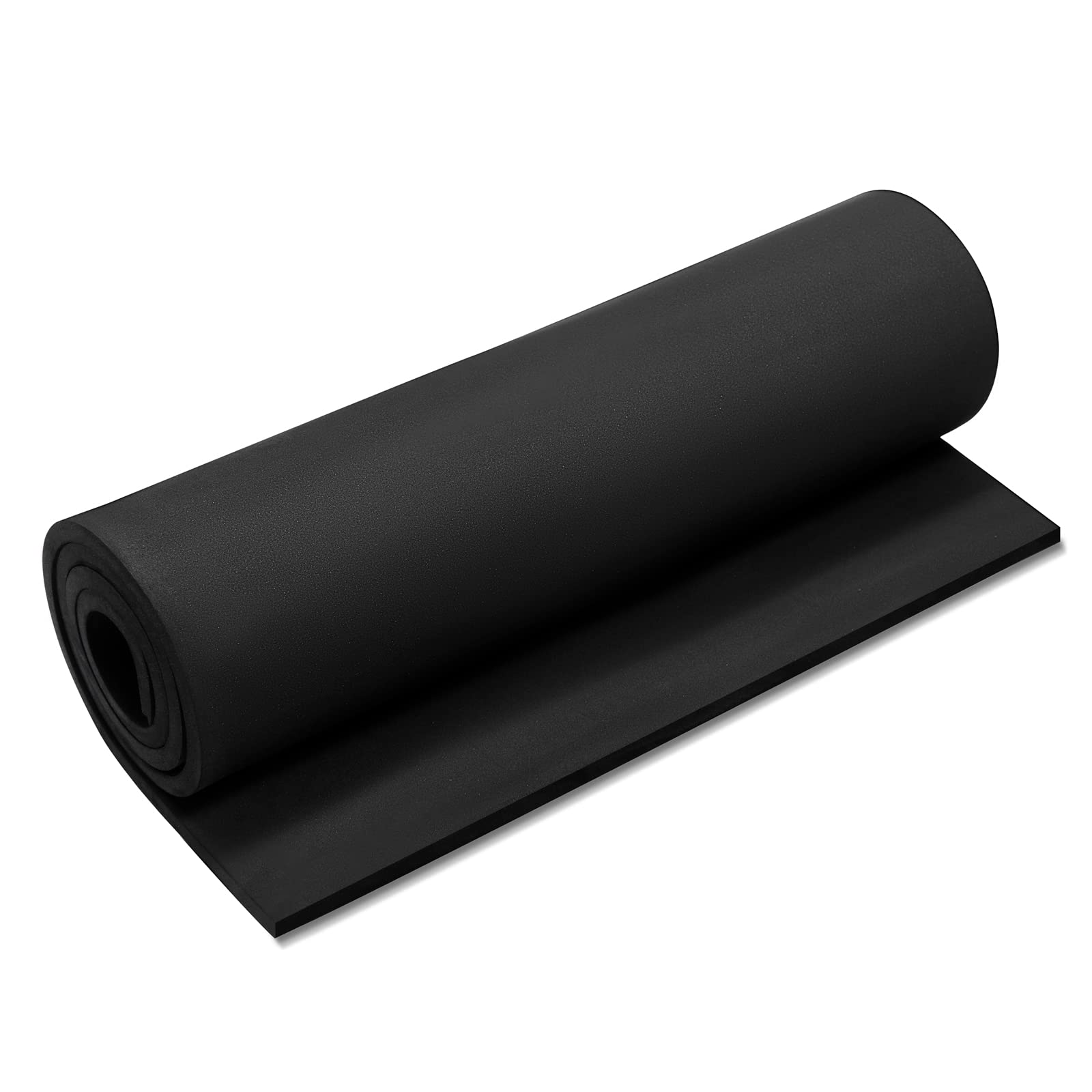 Black Foam Sheets Roll, Premium Cosplay EVA Foam Sheet，8mm Thick,13.9