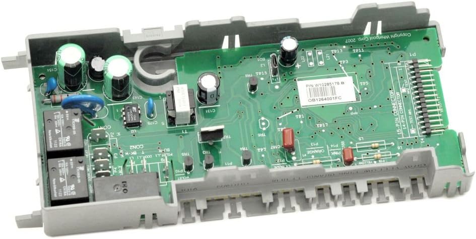 Global Solutions Dishwasher Electronic Control Board Compatible for Whirllpool Admiral WPW10285178 W10285178 W10056352 W10083123 W10083168 W10110248 W10154151 W10158345 W10193578 W10193580