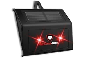 PREDATORGUARD Predator Guard Solar Powered Predator Deterrent LED Light - Scares & Deters Nocturnal Animals Away, Built to Repel Coyote, Fox, Skunk, Bear, Racoon & Wild Creatures - Protect Your Property!