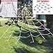 JOYIN Halloween Huge Triangular White Spider Web with 24 Spiders and 120g Super Stretch Cobweb Outdoor Decorations for Outdoor Halloween Decor Yard