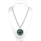 Rico Industries NFL Jacksonville Jaguars Team Logo Mardi Gras Style Beads, 3" x 24", Teal