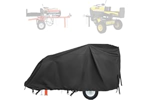 Mixsuper Liner Log Splitter Cover, 83" x 45" x 39" for 15-45 ton Gas or Electric Log Splitters, Weather-Resistant Wood Splitter Cover Waterproof Windproof Oxford Cloth Black