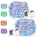 Kohree Fairy String Lights, 16ft Battery Operated Multicolor Lights with Remote, 50 LEDs Silver Wire for Patio Outdoor Garden Indoor Wedding Party Home Christmas Decoration (2 Packs)