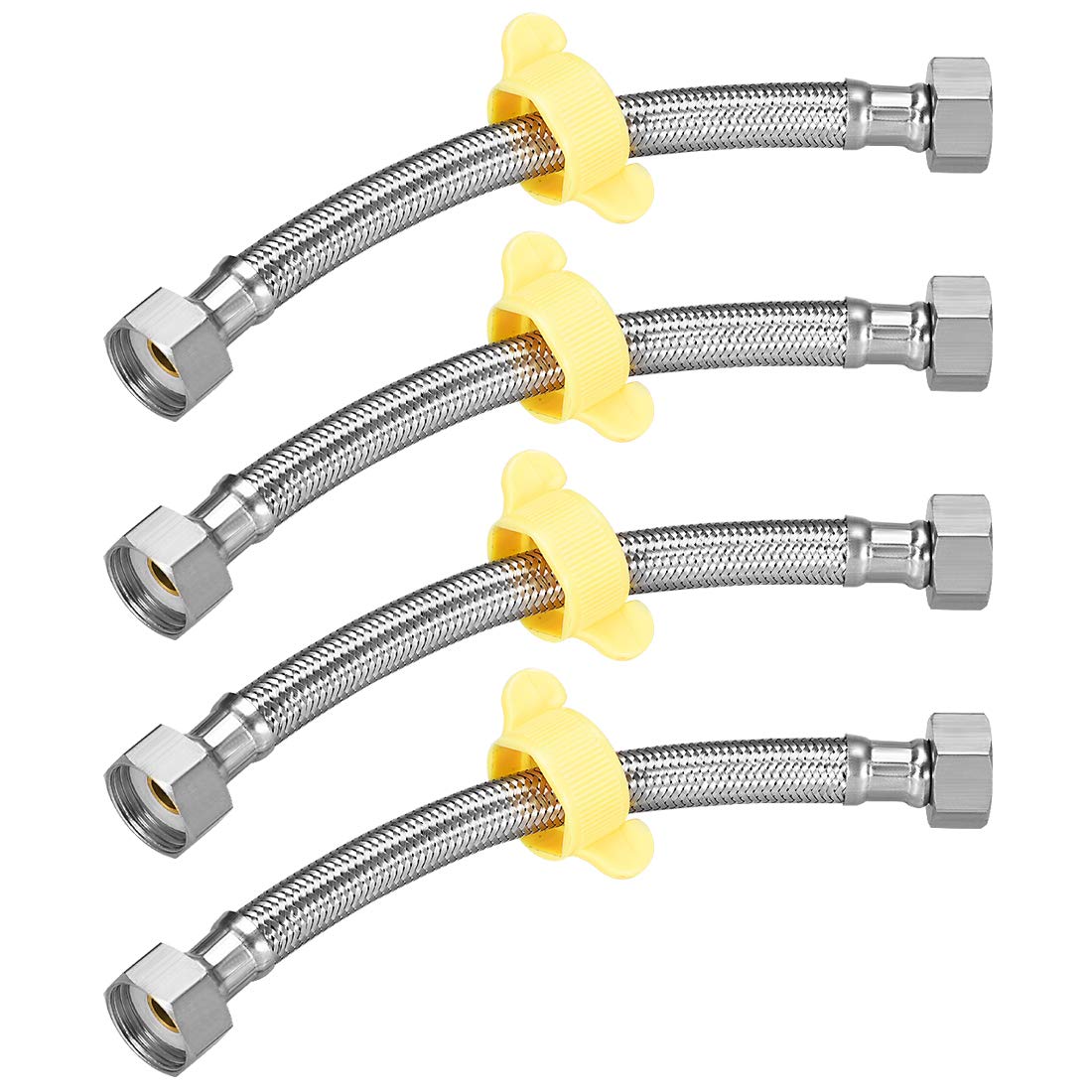 Uxcell Faucet Supply Line Connector 1 2 Inch IPS Female X 1 2 Inch IPS