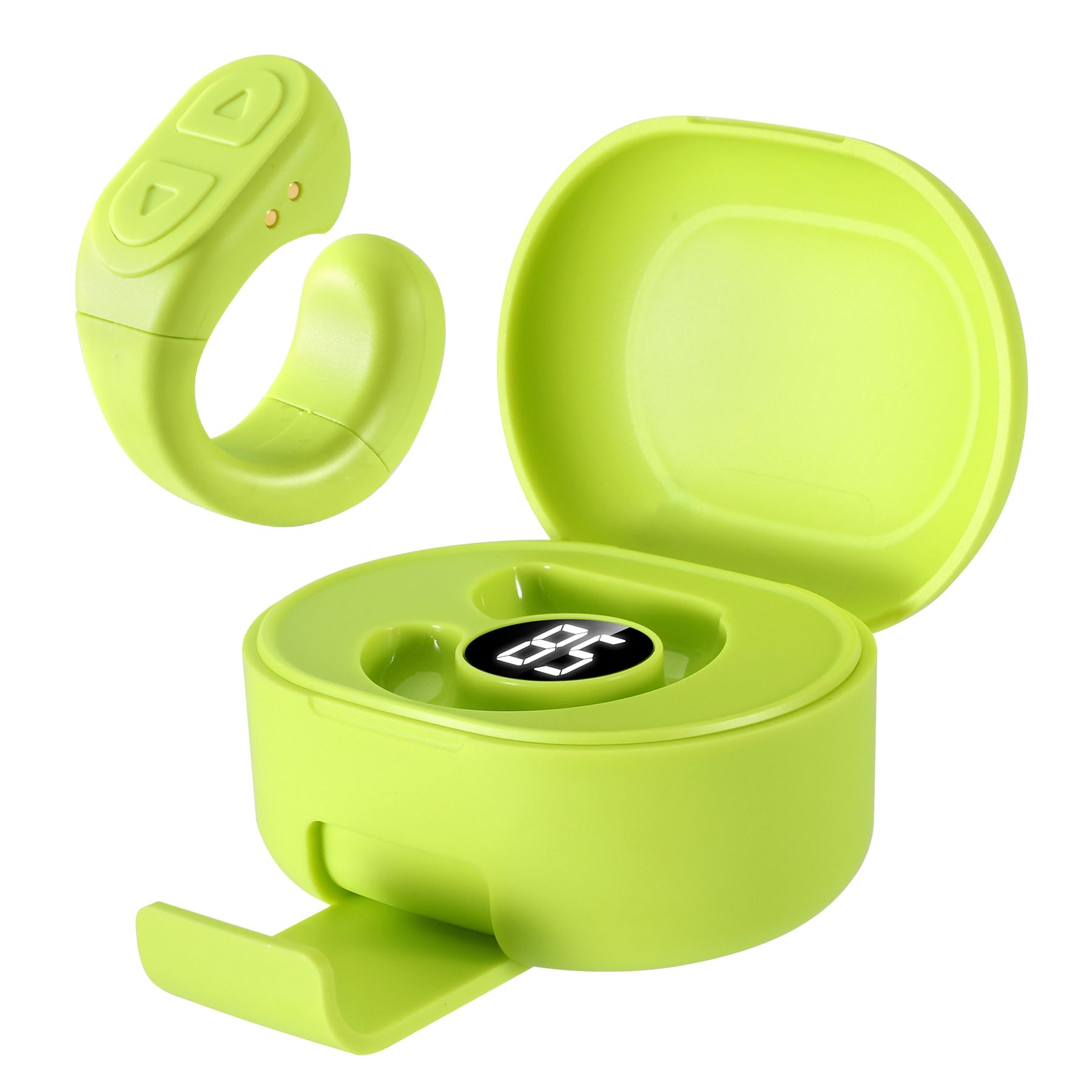 Photo 1 of TUZTUALA Upgrade Scrolling Ring, Remote Control for TikTok, Bluetooth Ring Scroller with Stand, Bluetooth Camera Remote Compatible with iPhone, iPad, iOS Android Cell Phone-Green