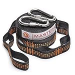 Premium XL Hammock Straps Set - 2 Hammock Tree Straps 2000+ LBS, Combined 20 Ft Long, 36 Loops & 2 Free Carabiners - No Stretch Suspension System - Fast & Easy Setup, Fits Any Hammock