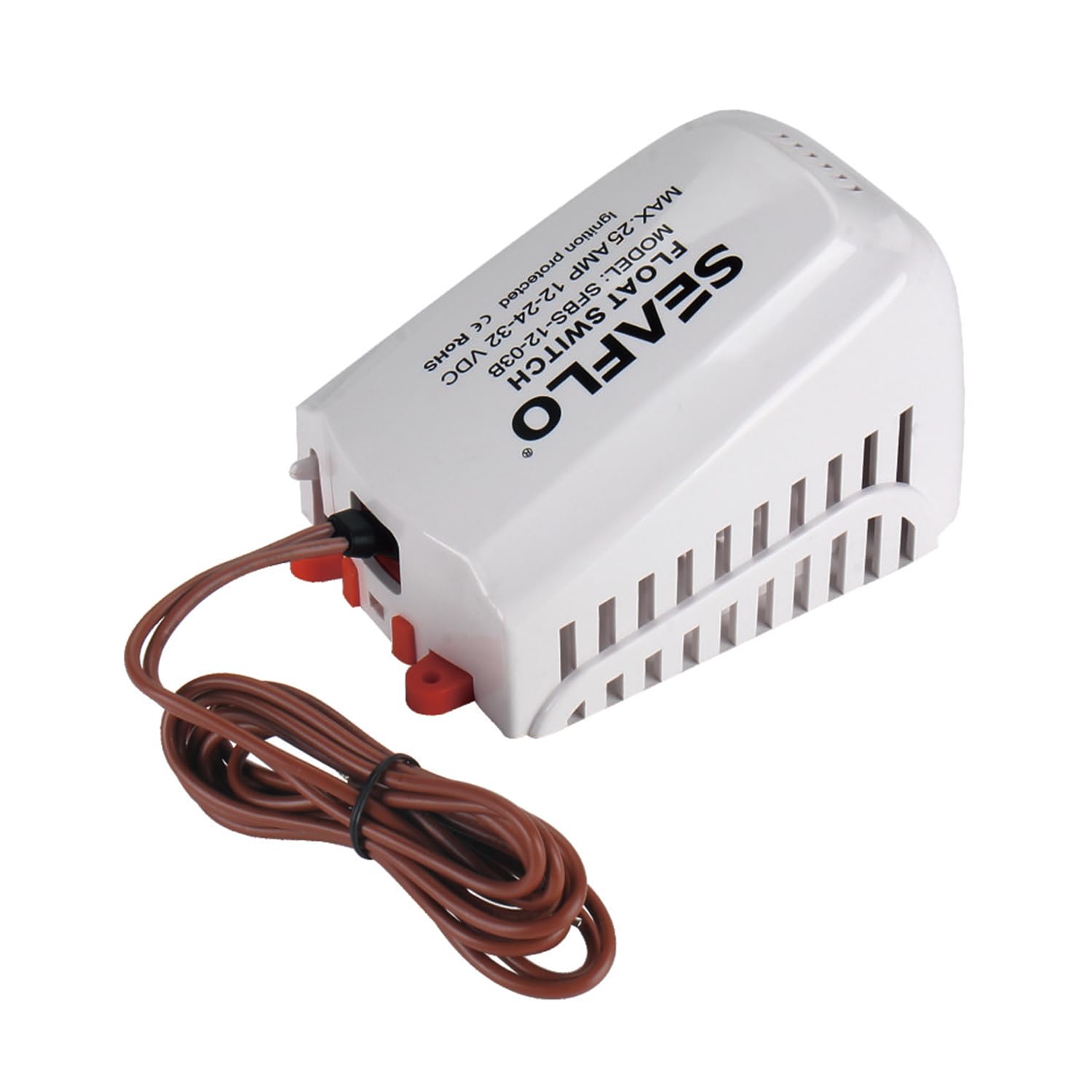 LIGHTEU®, DC 12V 25A 03 Series Float Switch with Filter housing for Bilge Pump Submersible Water Pump, SFBS-25-03B