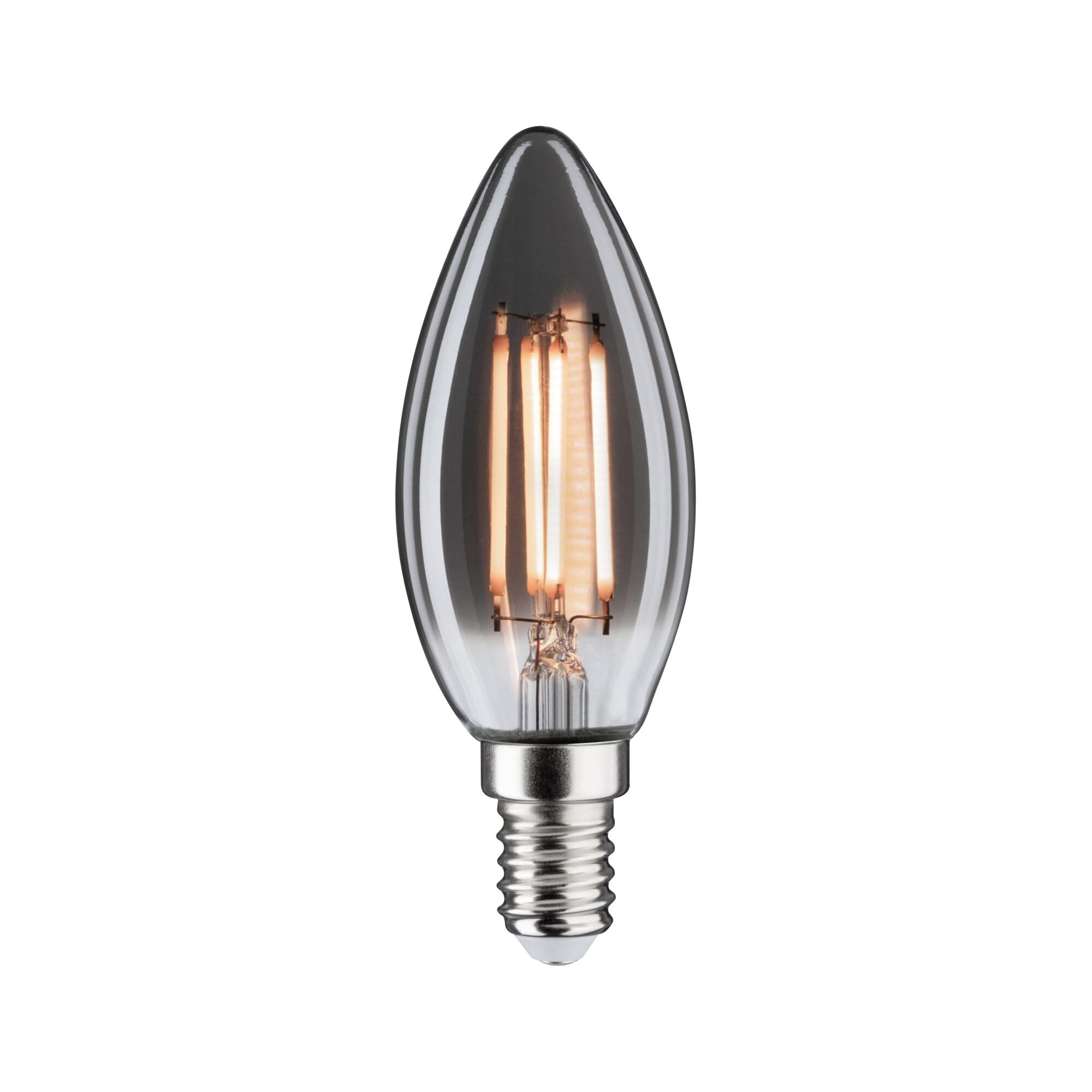 Paulmann 28862 LED Bulb 1879 Tube Gold Light 140 lm 4 Watt Dimmable Smoked Glass Vintage 1800 K E14 Bulb