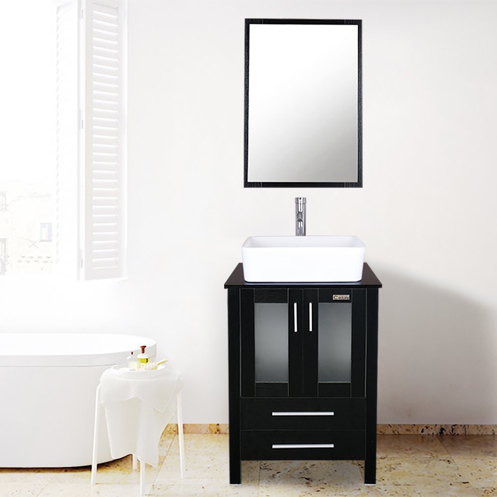 24 Inch Black Bathroom Vanity Fresca Hudson 24 Inch W Traditional