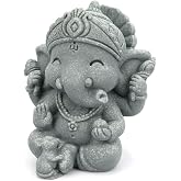 BEIZHAN Sandstone Ganesha Statue, Hindu Deity of Wisdom &amp; Success | Spiritual Decor for Yoga Room, Home Altar &amp; Office, for Housewarming, Exam Prep, New Business Launch