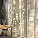 Twinkle Star 300 LED Window Curtain String Light for Wedding Party Home Garden Bedroom Outdoor Indoor Wall Christmas Decoration (White) primary