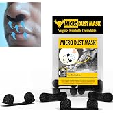 MICRO DUST MASK - Dust Mask for Nose - Nose Filter Dust Blocker, Disposable Breathable Woodworking, Lawn Mowing, Construction