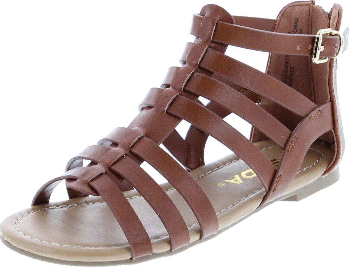 Sod Dixon 2A Little Girls Strappy Peep Toe Gladiator Sandals