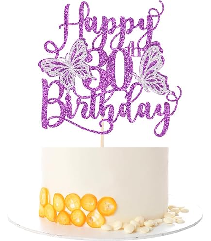 30. Geburtstag Dekoration In Lila – Inkl. Ballons, Banner, Cake Topper & Schärpe