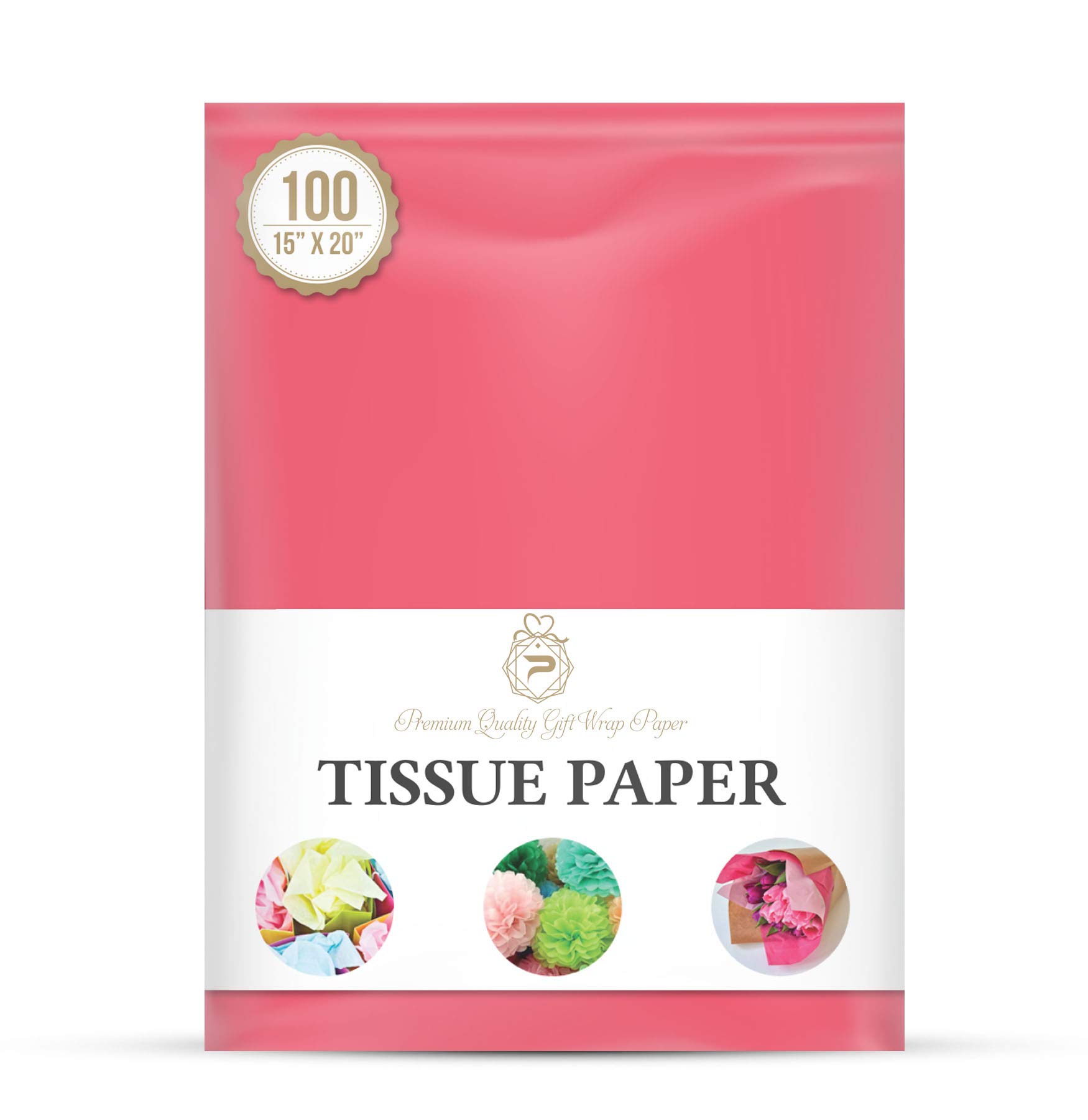 Azalea Pink Gift Wrapping Tissue Paper for Gift Packaging, Floral, Birthday, Christmas, Halloween, DIY Crafts and More 15