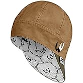 Welder Nation 8 Panel 10 oz Welding Premium Cap 100% Cotton Interior & Duck Canvas Exterior - Protective Durable Heavy-Duty