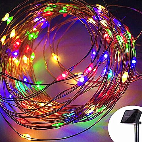 Sogrand Solar String Lights Outdoor Waterproof Multicolor 200 LED Copper Wire Decorative Fairy Light Garden Decorations Home Decor Deal of The Day Prime Today Landscape Lamp for Patio Outside Party