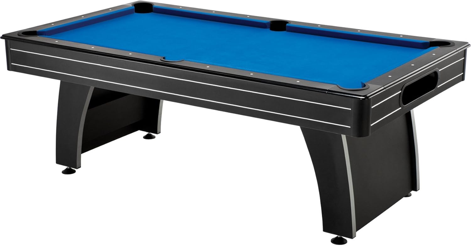 Fat Cat Tucson 7’ Pool Table with Automatic Ball Return, Electric Blue Playing Surface and Included Billiard Accessories to Play Out of The Box : Sports & Outdoors