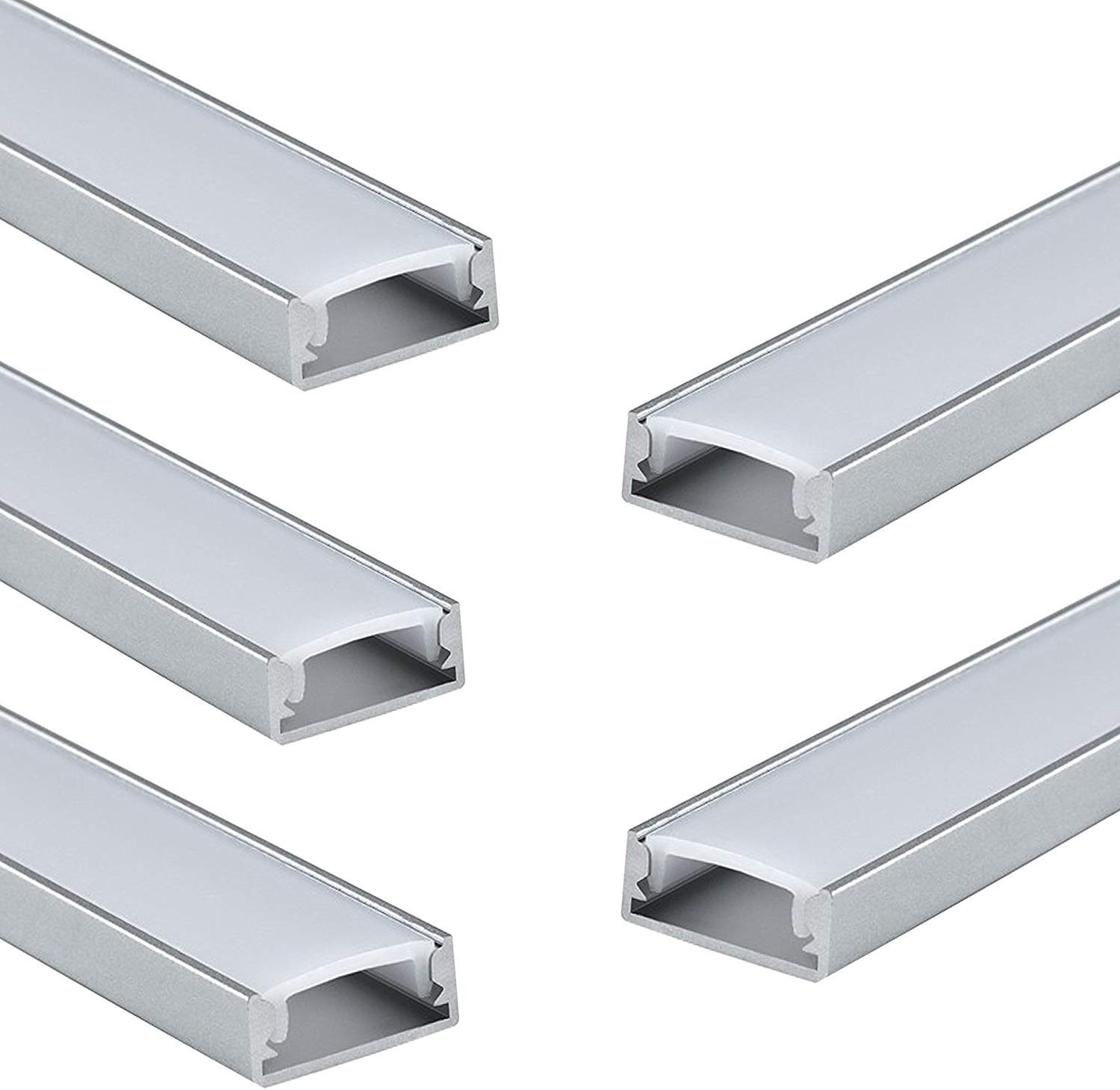 Buy Noble AlumInium Profile for LED Light(Metallic) Set of 5 Online