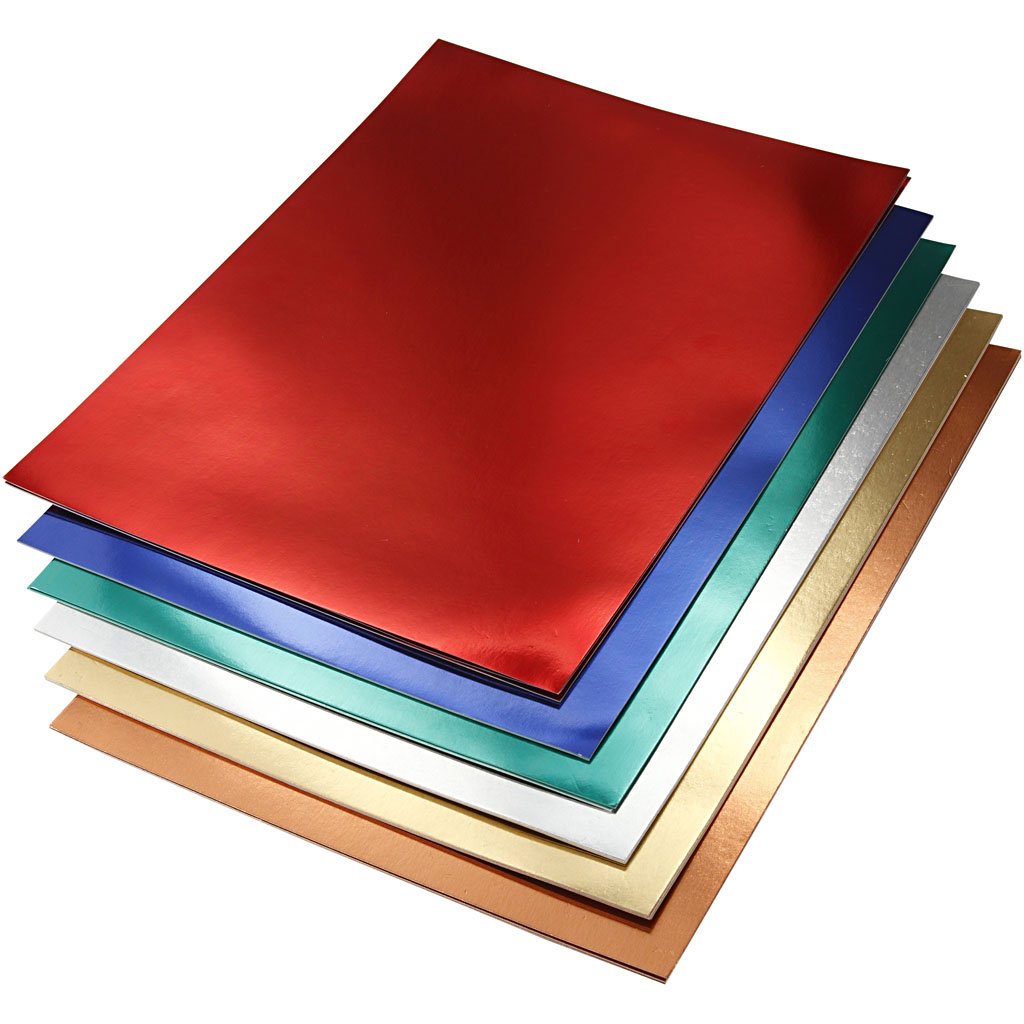 Metallic Card, A4 21x30 cm, 280 g, asstd colours, 30asstd sheets
