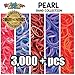 Rainbow Loom 3000+ Authentic Rubber Band Collection (Pearl) + Bonus Metal Hook, Long Lasting Bands