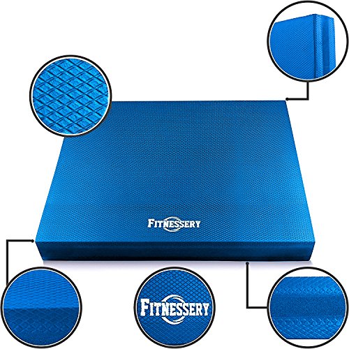Balance Pad, Balance Trainer for Stability - Balance Board for Rehab, Use as Foam Mat, Foam Pad for Physical Therapy, Kneeling Pad with Foam Padding, Wobble Cushion Dimension: 20x16x2.5 inch (Blue)