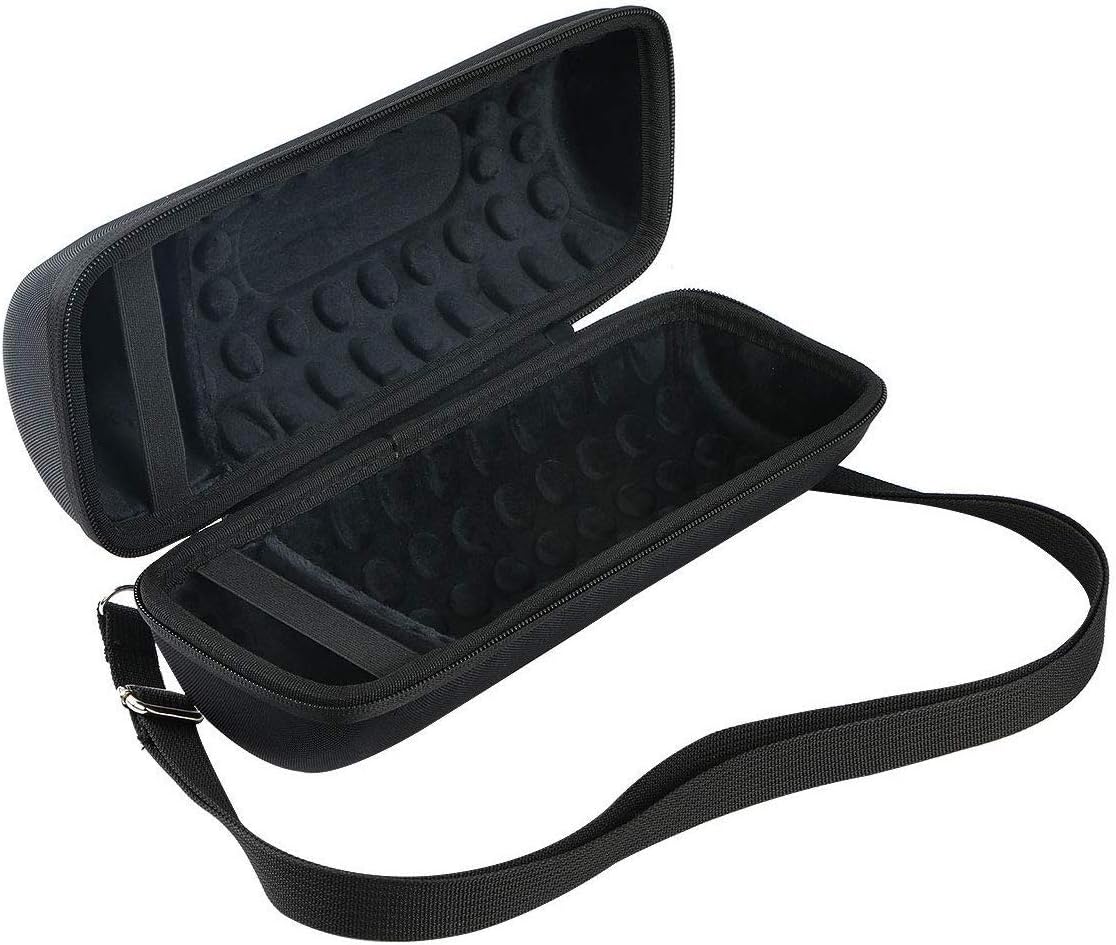 Khanka Hard Case Travel Bag for JBL Charge 5 /Charge 4 Portable Bluetooth Waterproof Speaker. (Black-Equipped with shoulderstrap) - Image 3