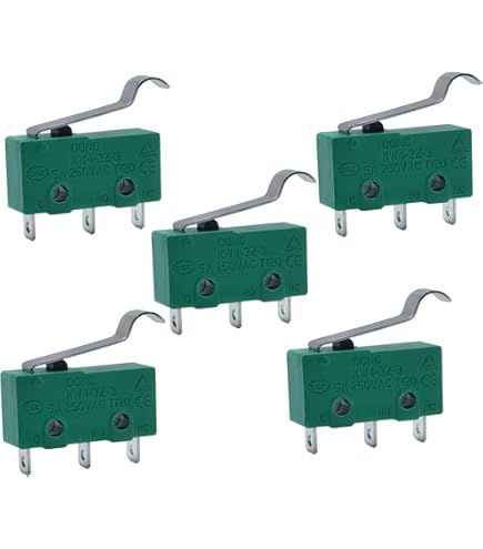 Micro Traders 10Pcs 2Pn Vacuum Brush Roll Micro Switch 5A 250VAC