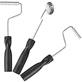 Fiberglass Roller Tools Kit, 3Pcs Bubble Paddle Tool Fiberglass Resin Laminating Roller Set for Tub Shower Bathtub Boat Repair
