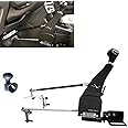 YANGG Hand Controls Driving Car Feet Disabled Handicap Aid Equipment Handle Driver Help Gas/Brake Pedals Assist Device Kit with Steering Wheel Spinners All Steel Main Body (Enhanced Type)