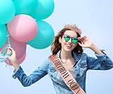 Leixi Birthday Queen Sash & Rhinestone Tiara Set Rose Gold view 7