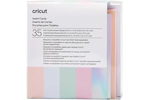 Cricut Insert Cards S40, Create Depth-Filled Birthday Cards, Thank You Cards, Custom Greeting Cards at Home, Compatible with Cricut Joy/Maker/Explore Machines, Princess Sampler (35 ct)
