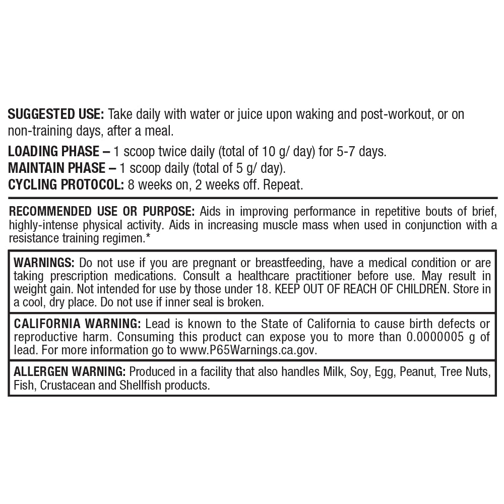 ALLMAX Nutrition - Creatine Monohydrate, Micronized Creatine Powder for Strength and Muscle Recovery, Gluten Free & Fast Absorbing 400g