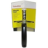 ToolPro Adjustable Corner Trowel - Professional Drywall Finishing Tool for Inside and Outside Corners on Walls and Ceilings, Stainless Blades