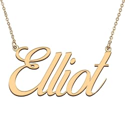 HUAN XUN Customized Custom Simple Any Name Necklace