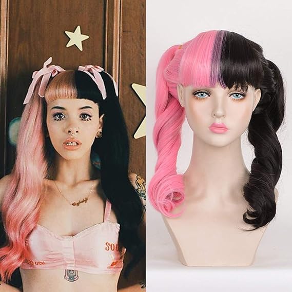 CPalsen melanie martinez cosplay wig fashion long wavy hair bundles