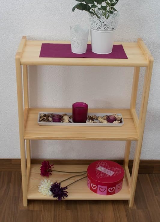 Regal Kiefer massiv Vollholz natur Junco 57C - Abmessung 86 x 60 x 30 cm (H x B x T)