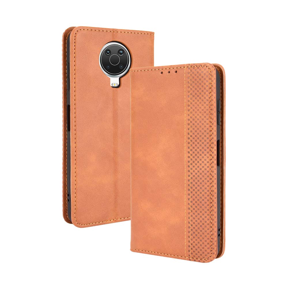 BellaCase Nokia G10/G20 Case [Wallet Case] [Kickstand] [Card Slots] [Magnetic Flip Cover] Compatible with Nokia G10/G20 Smartphone(Brown)